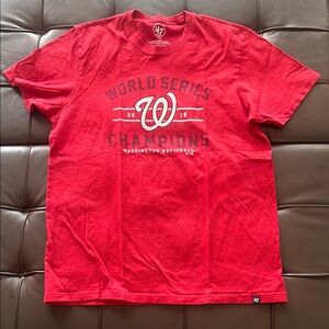 47 Men's Red Washington Nationals World Series Champions T-Shirt